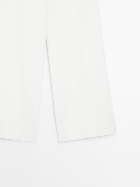 High-waist palazzo trousers - STUDIO