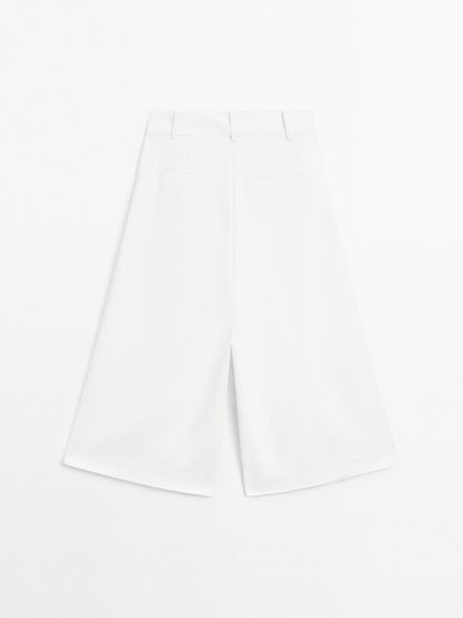 Smart Bermuda shorts with darts - STUDIO