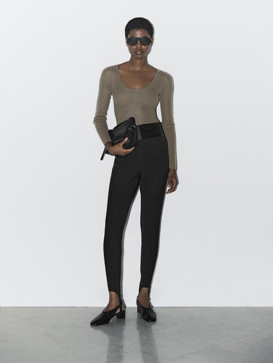 Fitted trousers with elasticated hems - STUDIO