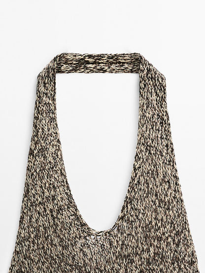 Long contrast dress - STUDIO