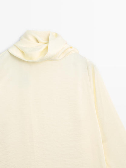 Flowing blouse with scarf - STUDIO