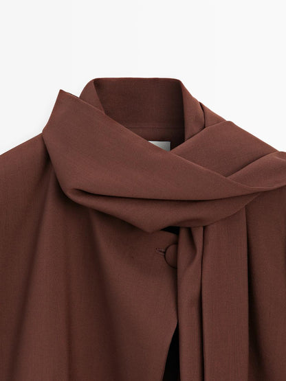 Cape blazer with scarf - Studio