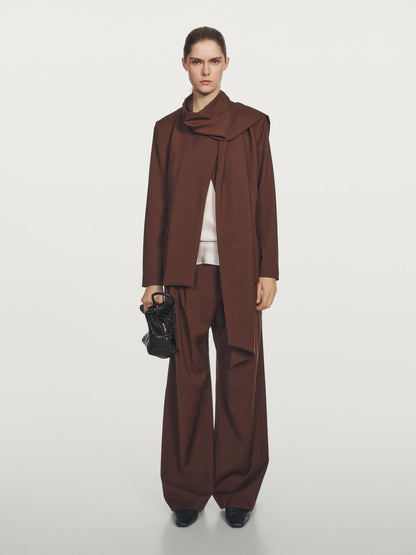 Cape blazer with scarf - Studio