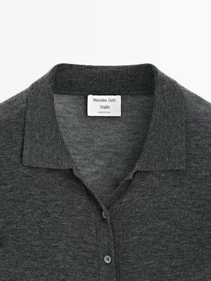 100% wool knit cardigan - Studio