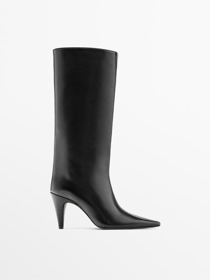 Heeled leather boots - Studio