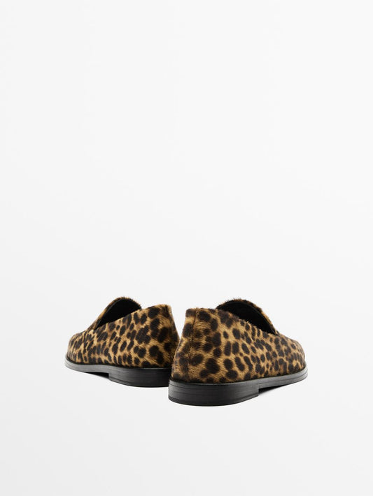 Leopard print loafers
