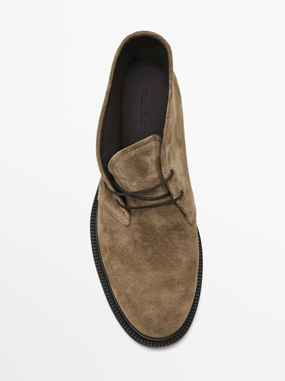 Leather safari boots