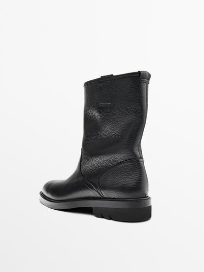 Black nappa boots - LIMITED