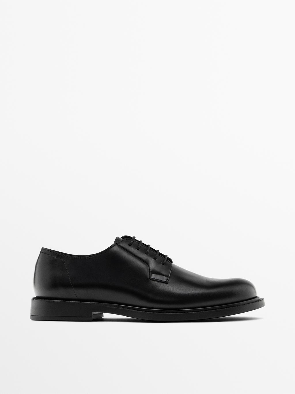 Leather derby shoes