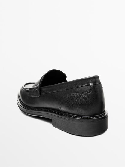 Soft leather loafers