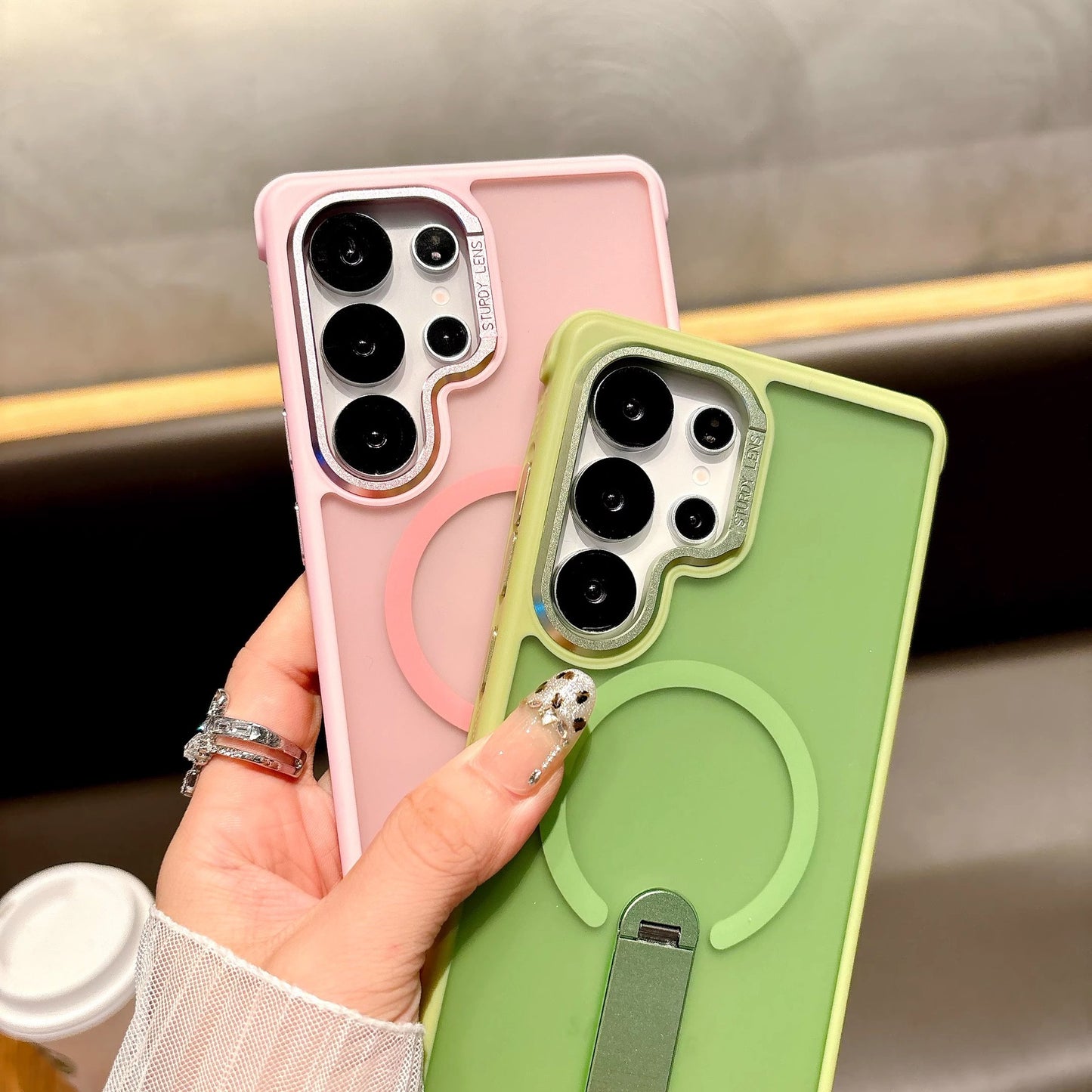 Suitable for Samsung S series Magnetic Integrated Bracket Mobile Phone Case