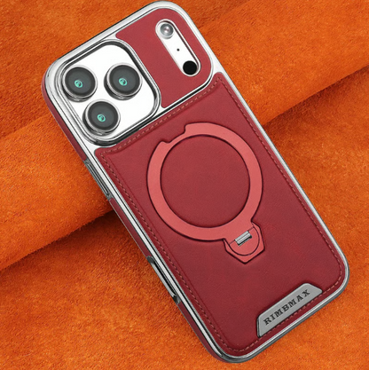 【17 Series Updated】Leather Magnetic Stand Case