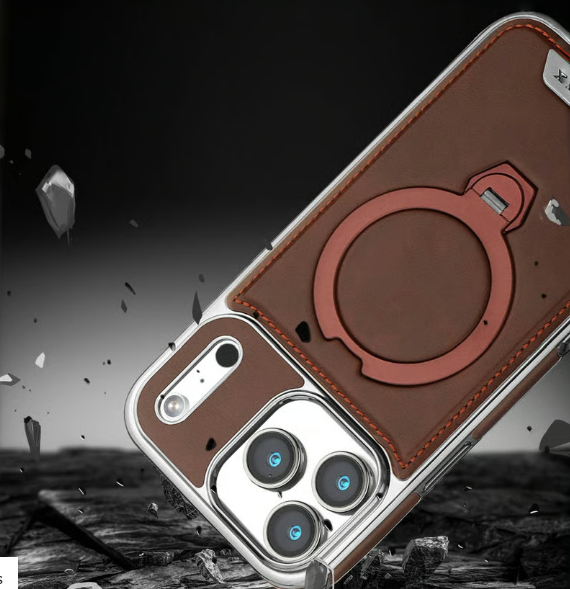 【17 Series Updated】Leather Magnetic Stand Case