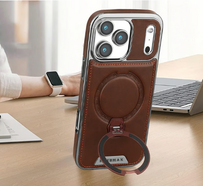 【17 Series Updated】Leather Magnetic Stand Case