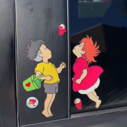 Sosuke&Ponyo Car Sticker