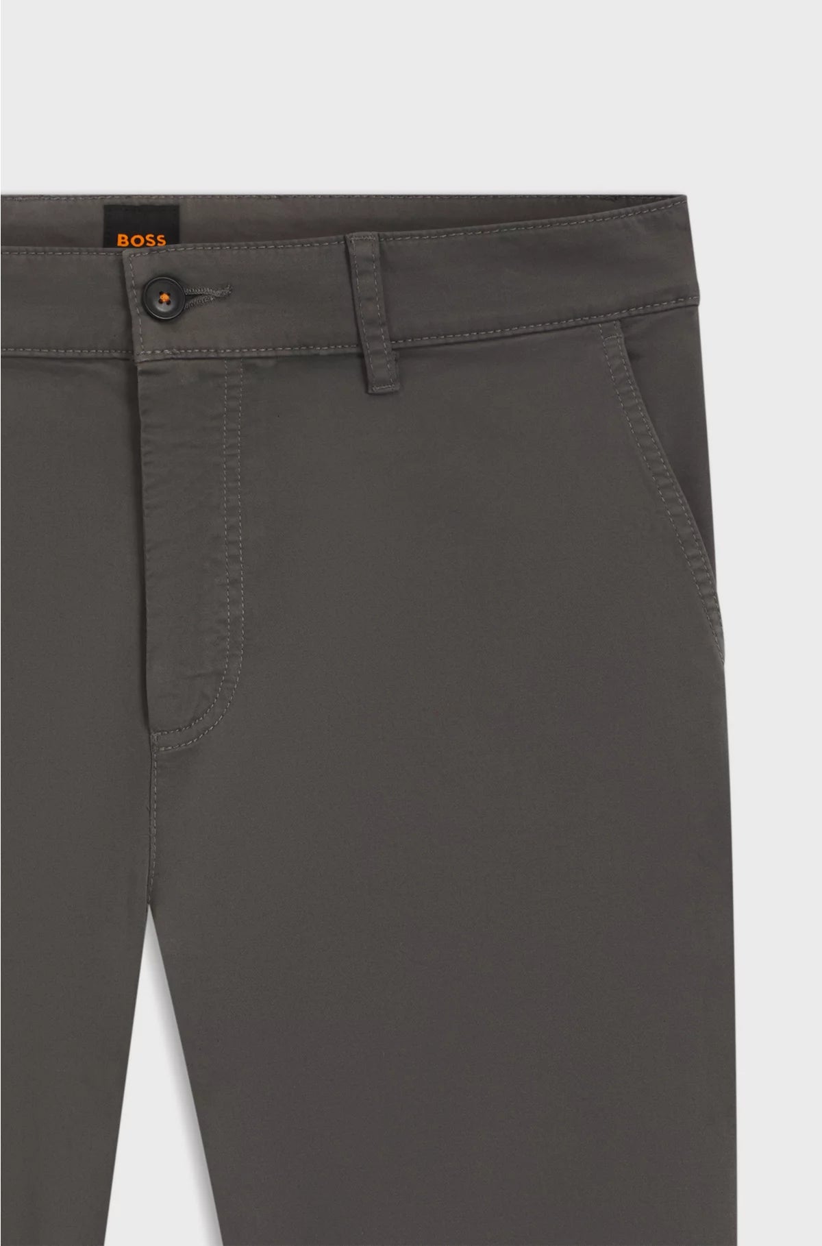 Tapered-fit chinos in stretch-cotton satin