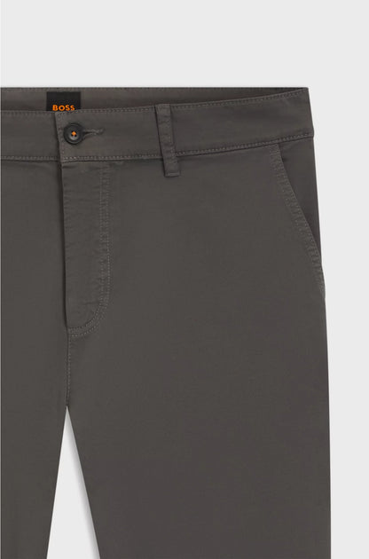 Tapered-fit chinos in stretch-cotton satin