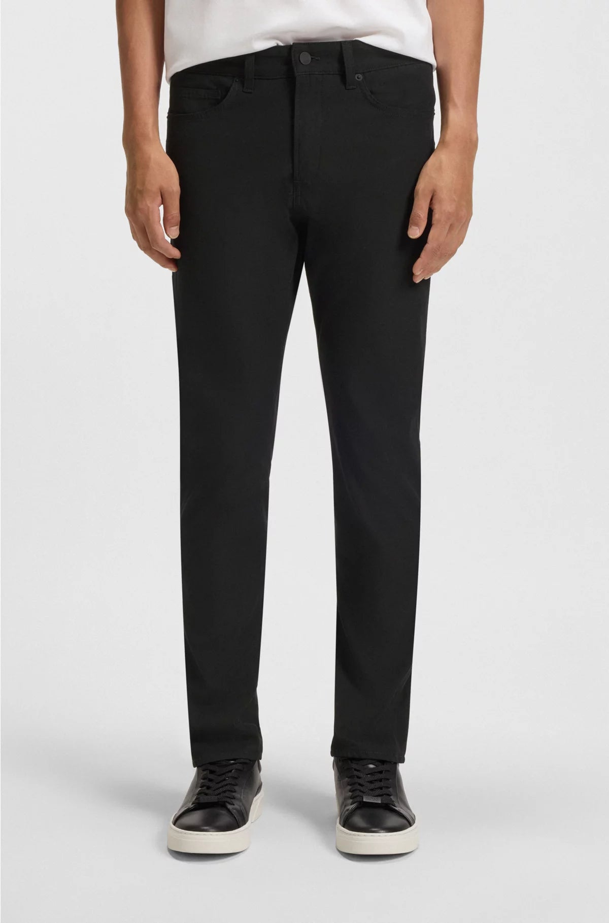 Delaware slim-fit trousers in cotton-blend twill